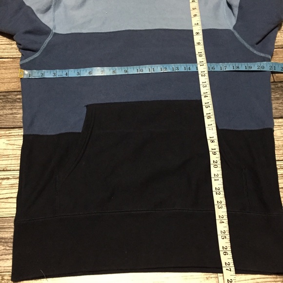 Champion Todd Snyder Color Block Hoodie Men’s S Blue Pullover (No Drawstring) - Picture 2 of 10